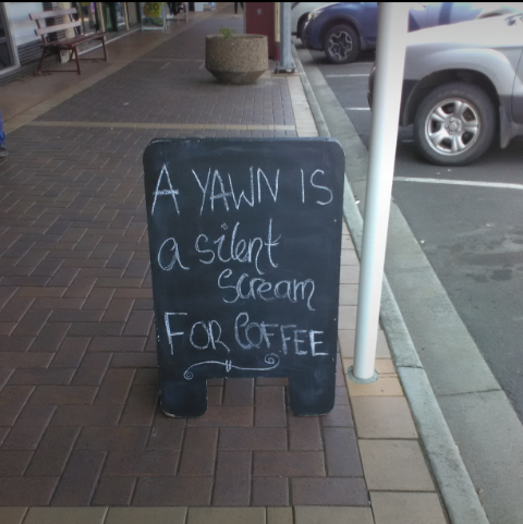 outside our local country café  :)