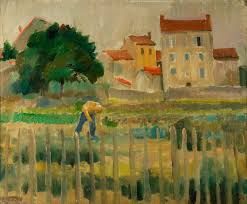 Kitchen Garden by Raymond James Coxon (1896-1997).